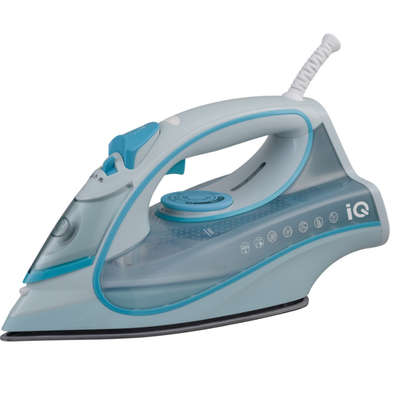 IQ EI-863  Blue Σίδερο με Κεραμική Πλάκα και Συνεχόμενη Παροχή 35g/min - Ξηρό & Ατμού- 3100W